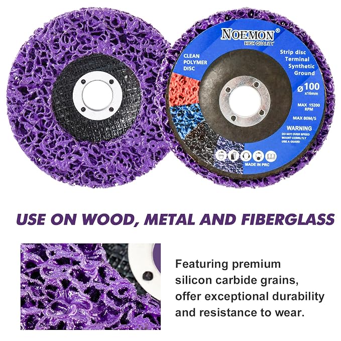 7 Pack Paint Eater Strip Disc Angle Grinder Rust Removal Disc Paint Stripper - Image 5