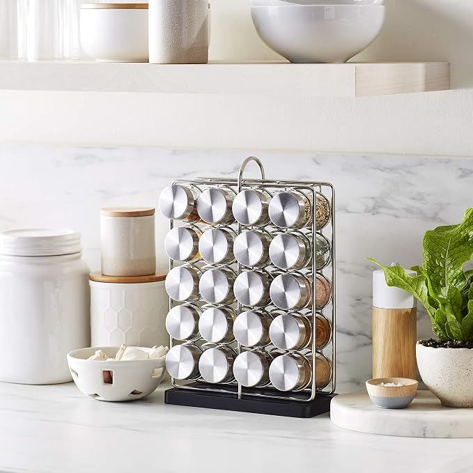 Amazon Basics 20 Jars Spice Organizer Rack - Image 7