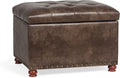 24'' Leather Ottoman with Storage Rectangle Foot Rest Ottomans Stool by DecentHomefocusoneveryonessmallfamilySimplefurnitureSophisticatedlifestyleYourspaceplannerknowyoubetterbecausemoreprofessional