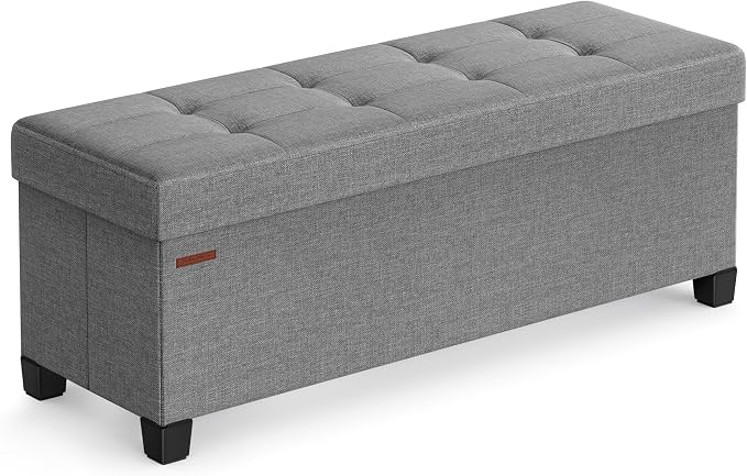 SONGMICS Storage Ottoman Bench, Foldable Foot Rest by SONGMICSbySONGMICSHOME