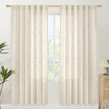 YoungsTex Linen Semi Sheer Curtains 78 Inch Length by YoungsTex