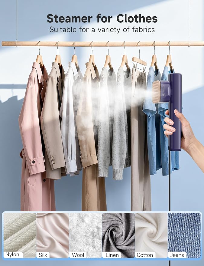 Steamer for Clothes Portable Handheld Garment Steamer, 15s Fast Heat-up - Image 4