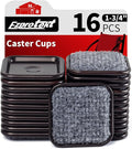 Ezprotekt 1 3/4" Square Reusable Felt Furniture Caster Cups by VisittheEzprotekt