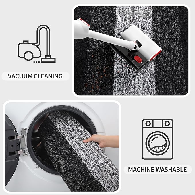 Kitinjoy Indoor Outdoor Door Mat, 40x32 Non-Slip Absorbent Dirt Trapper - Image 5