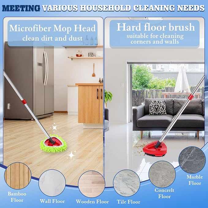4 Pack Spin Mop Replacements Head Compatible - Image 4