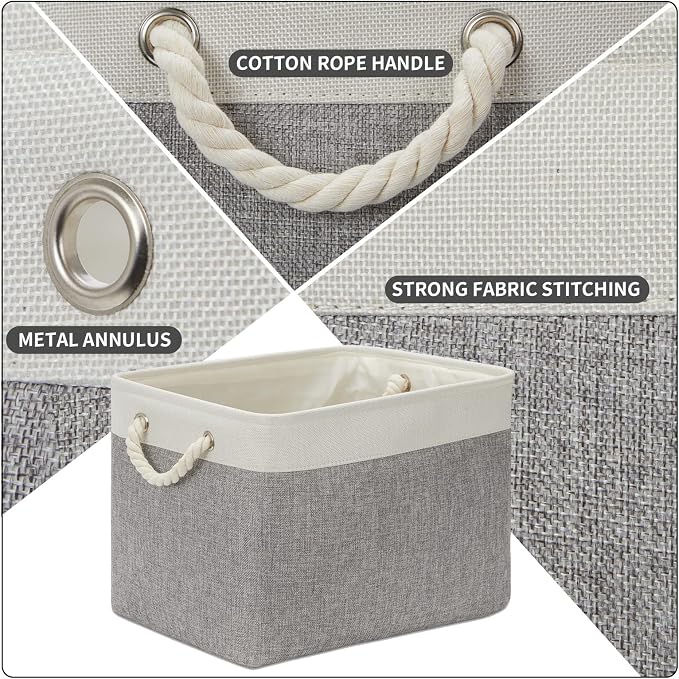 DULLEMELO Storage Baskets for Organizing 16x12x12 Large Fabric Storage Bins - Image 3