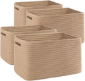 OIAHOMY 4 Pack Storage Baskets for Organizing, Cube Storage Bins for Shelves by MasterofSpaceOptimization
