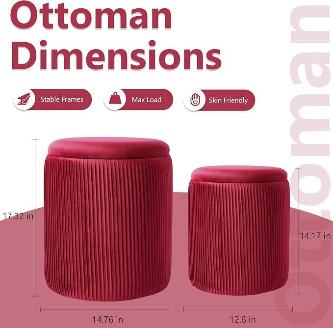 Royal Windsor Round Ottoman - Image 3
