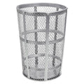 Global Industrial 48 Gallon Outdoor Metal Trash Container, Galvanized by GlobalIndustrial
