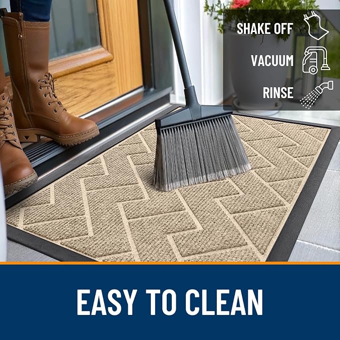 OLANLY Front Door Mat Indoor Outdoor Entrance, Waterproof All-Season, - Image 6