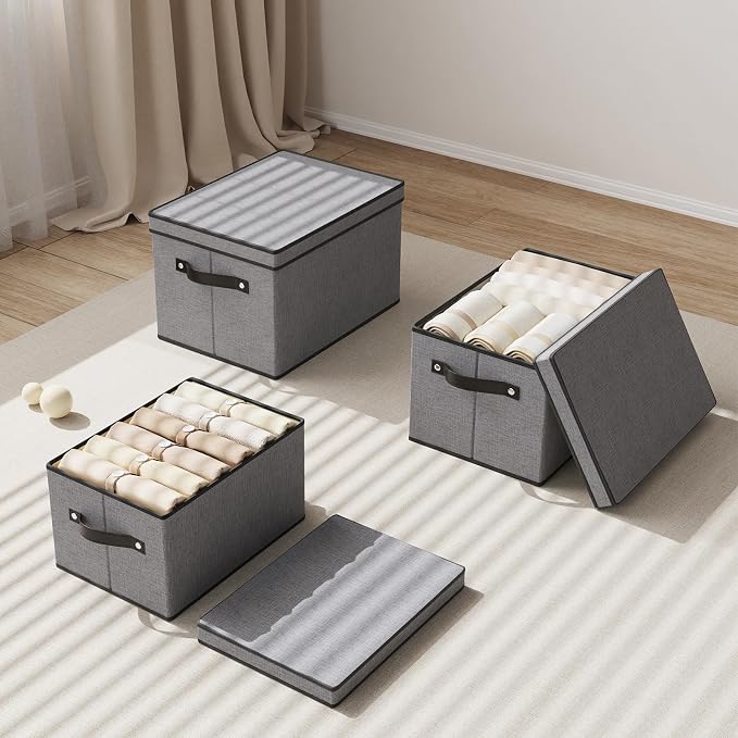 Clothing Storage Bins, Blanket Baskets - Image 7