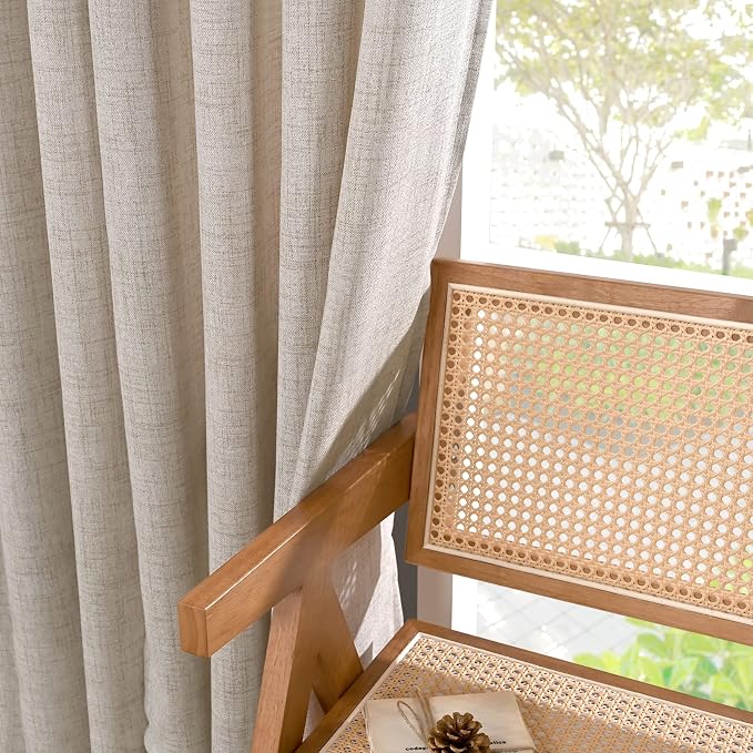 YoungsTex Cafe Linen Curtains 36 Inch Length - Image 6