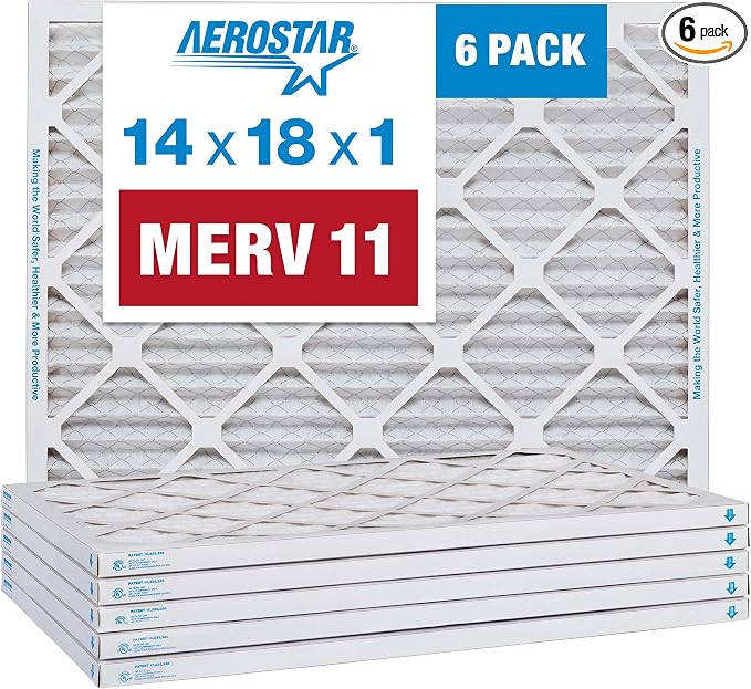 Aerostar 14x18x1 MERV 11-6 Count by AirFiltersDelivered