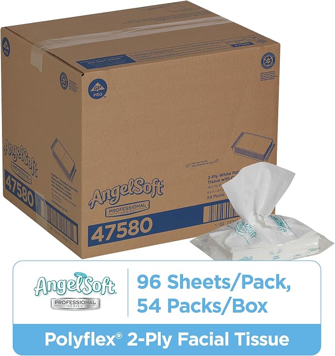 Georgia-Pacific Angel Soft Professional Series Polyflex 2-Ply Facial Tissue - Image 2