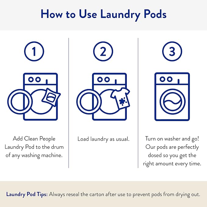 The Clean People Ultra Concentrated Laundry Detergent Pods, Fragrance Free - Image 4
