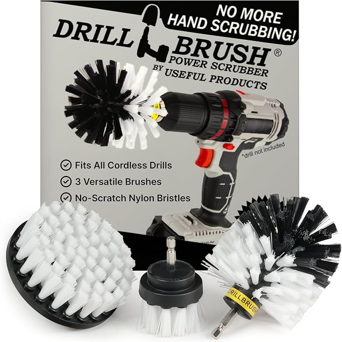 Drillbrush Car Detailing Kit | Drill Brush Set – Soft Bristle Power Scrubber by Drillbrush
