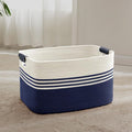 60L Large Laundry Basket with Leather Handles by ELEVATEDELEGANCETIMELESSSTYLE
