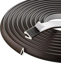 V Shape Foam Weather Stripping Door Frame Seal Strip 2Pcs×26FT Brown, Draft by KNEELISA