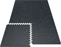 PRAISUN 0.6" Thicker Gym Mat, 6 Tiles 24 Sq Ft Workout Mats, Interlocking Foam by PRAISUN