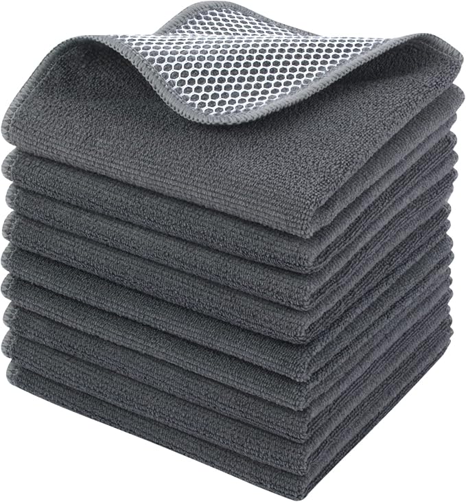 KinHwa Kitchen Washcloths for Dishes Absorbent Microfiber Dish Cloths Quick Dry by KinHwa