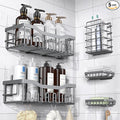EUDELE 5-Pack Rustproof Stainless Steel Shower Caddy – No Drill Adhesive by EUDELE