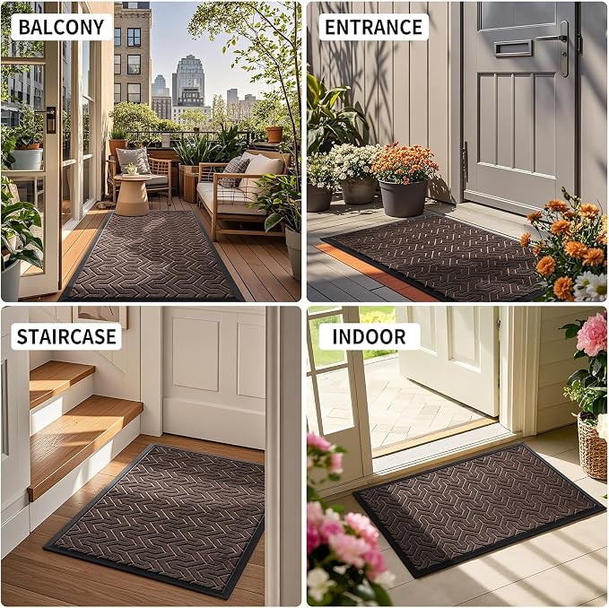 Yimobra Large Door Mat Outside Entrance 36x24, Waterproof Heavy Duty Outdoor - Image 6