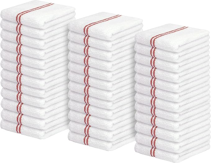 Avalon Towels Terry Bar Mop Towels Size 16"x19" – Absorbent and Durable by AvalonTowels
