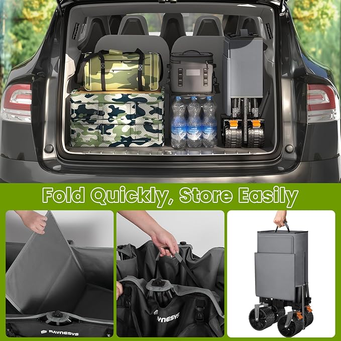 300L Collapsible Wagons Cart - Image 5