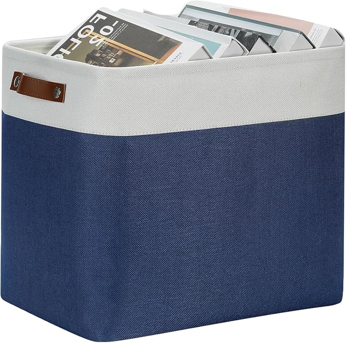 DULLEMELO Large Storage Basket 17"x12"x15", Fabric Organizer Bin by DULLEMELO