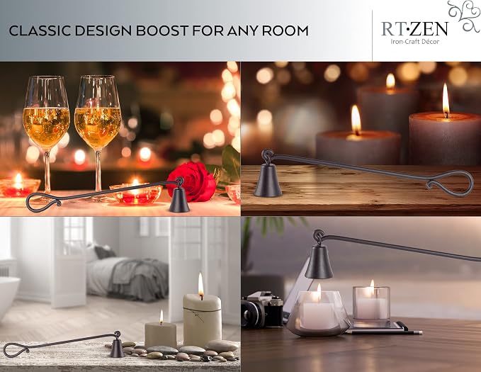 RTZEN Rustic Bell Candle Snuffer - Image 3