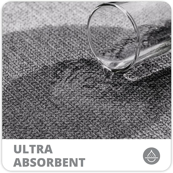 Toilet Rugs U Shaped Bathroom Rug, Machine Washable Non Slip Quick Dry Super - Image 3