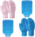 6 Pcs Microfiber Dusting Mitt Gloves Microfiber Washable Dusting Gloves Car by Potchen