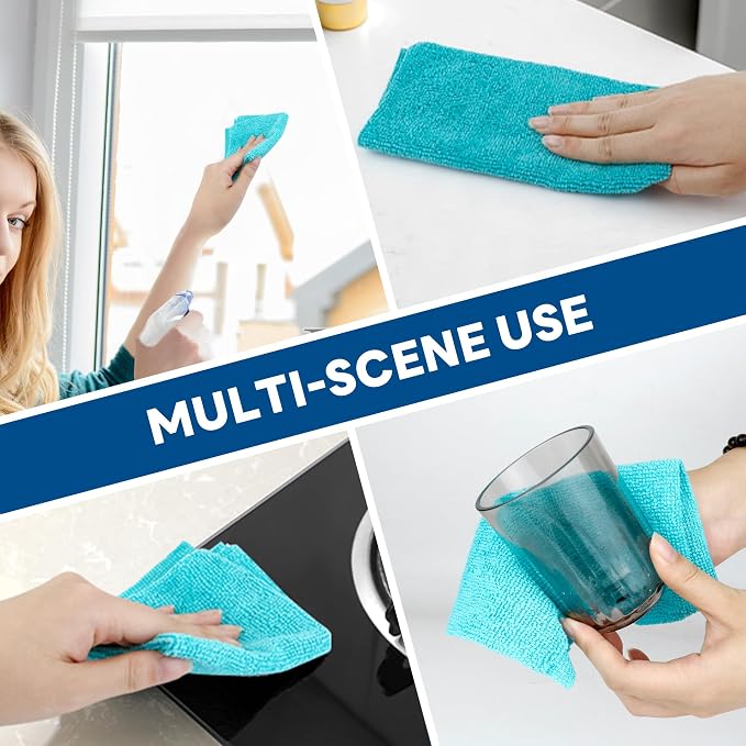 40 Pack Microfiber Cleaning Cloth - Image 5