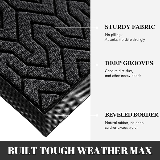 Yimobra Large Door Mat Outside Entrance 47x24, Waterproof Heavy Duty Outdoor - Image 4