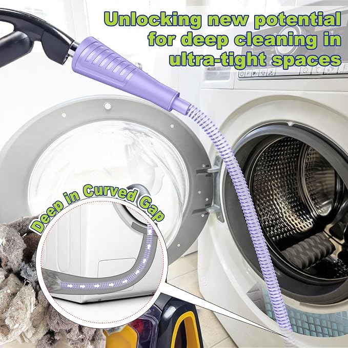 Sealegend Dryer Vent Cleaner Kit Dryer Lint Vacuum Attachment Lint Remover - Image 2
