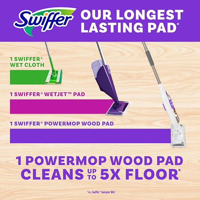 Swiffer Power Mop Wood, Hardwood Floor Cleaner - Image 4