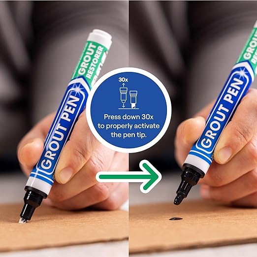 Grout Pen Black Tile Paint Marker: Waterproof Grout Paint, Tile Grout Colorant - Image 3