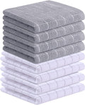 Homaxy 100% Cotton Terry Kitchen Towels, Checkered Designed, Soft and Super by Homaxy