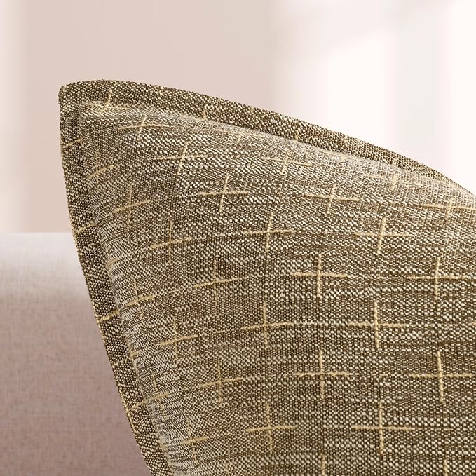 ZWJD Pillow Covers 20x20 Set of 2 Soft Polyester Textured Pillow Covers - Image 2