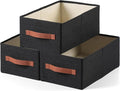 linen closet organizers and storage, 3 Pack Large Storage Baskets, Clothing by Unknown