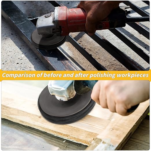 15 Pcs 4.5" x 1/2" Strip Discs Bulk, Paint Stripping and Rust Removal Wheels - Image 5