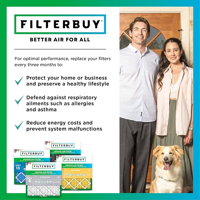 Filterbuy 24x28x1 Air Filter MERV 11 Allergen Defense Replacement, - Image 7