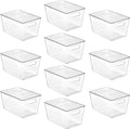 Vtopmart 10 Pack Clear Stackable Storage Bins by Vtopmart
