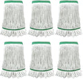 6 Pack Commercial Heavy Duty Mop Heads Heavy Cotton Looped End String Mop Head by GEMLORD