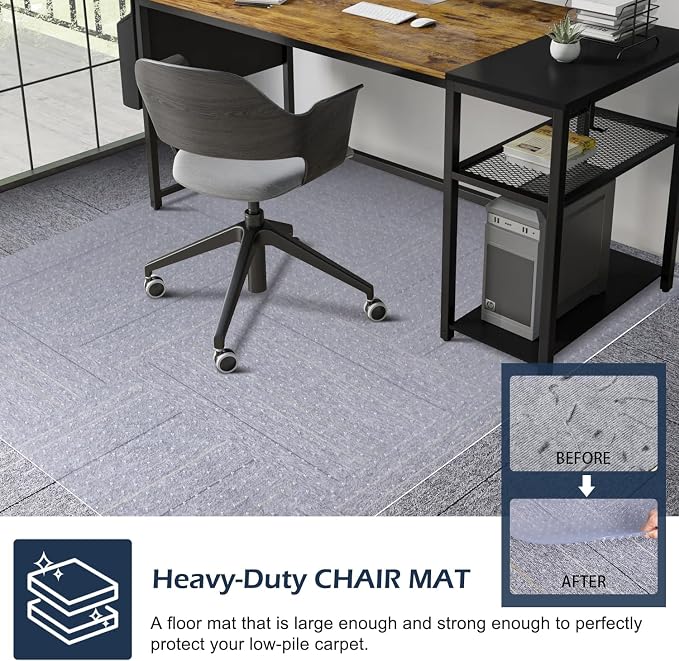 SALLOUS Clear Chair Mat for Carpet, Gaming Chair Mat - Image 6