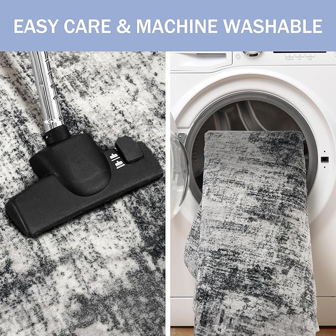 IOHOUZE Abstract Runner Rug 3x18 Ft Extra Long Washable Runners - Image 3