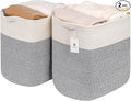 Storage Baskets for Clothes Fabric Cotton Rope Storage Basket by Laughbird