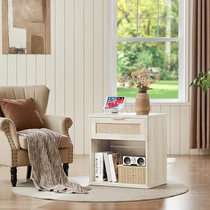 LEYAOYAO Rattan Nightstands Set of 2 - Image 6