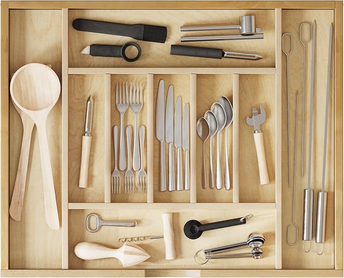 WelFurGeer Premium Wooden Silverware Organizer - Image 8