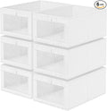 Criusia 6 Pack Linen Closet Organizers and Storage, Large Linen Closet Baskets by Criusia